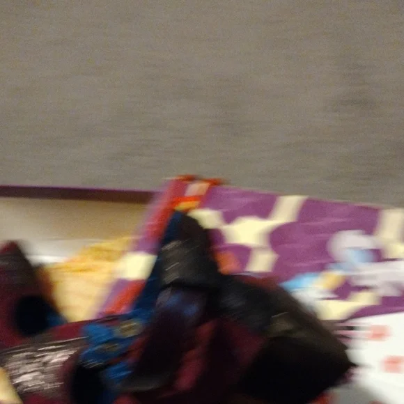 Irregular Choice Burgundy Heels with Silver Stars - Picture 7 of 11